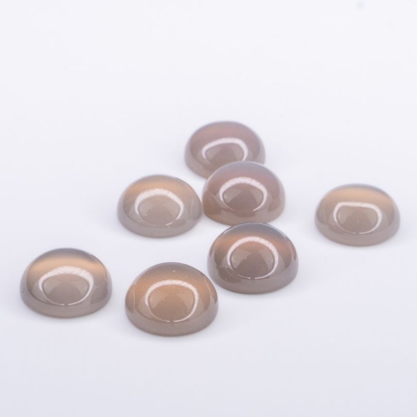 Rauchquarz Cabochon 10 mm rund